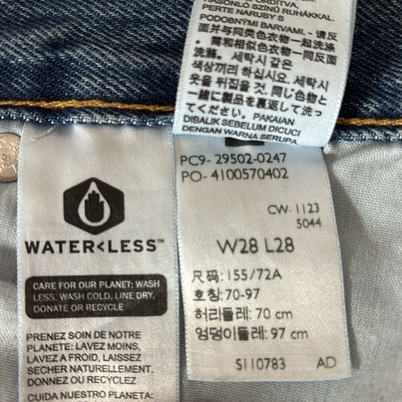 Levi’s 501 S Women 28 Premium Denim Jean Distressed Raw Hem Button Fly Cotton - Picture 4 of 13